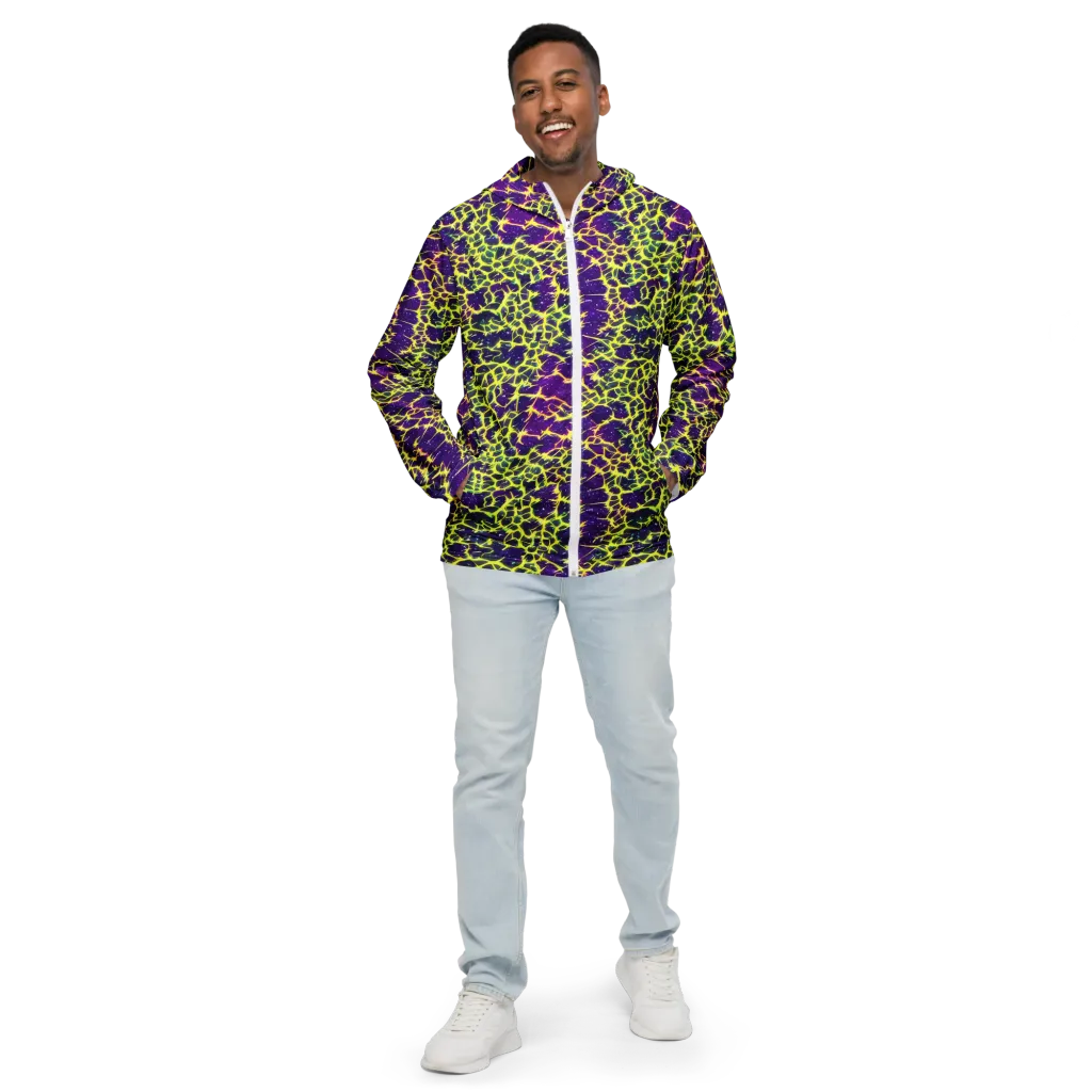 Neon Thornfield on Men's Windbreaker — Front