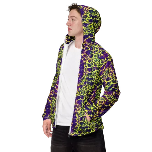 Neon Thornfield on a Men's Windbreaker