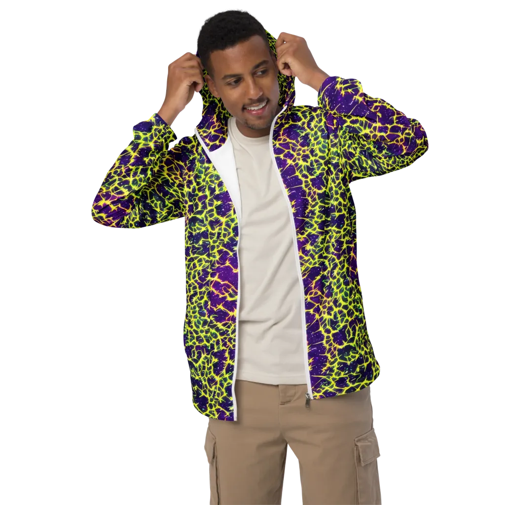 Neon Thornfield on Men's Windbreaker — Front