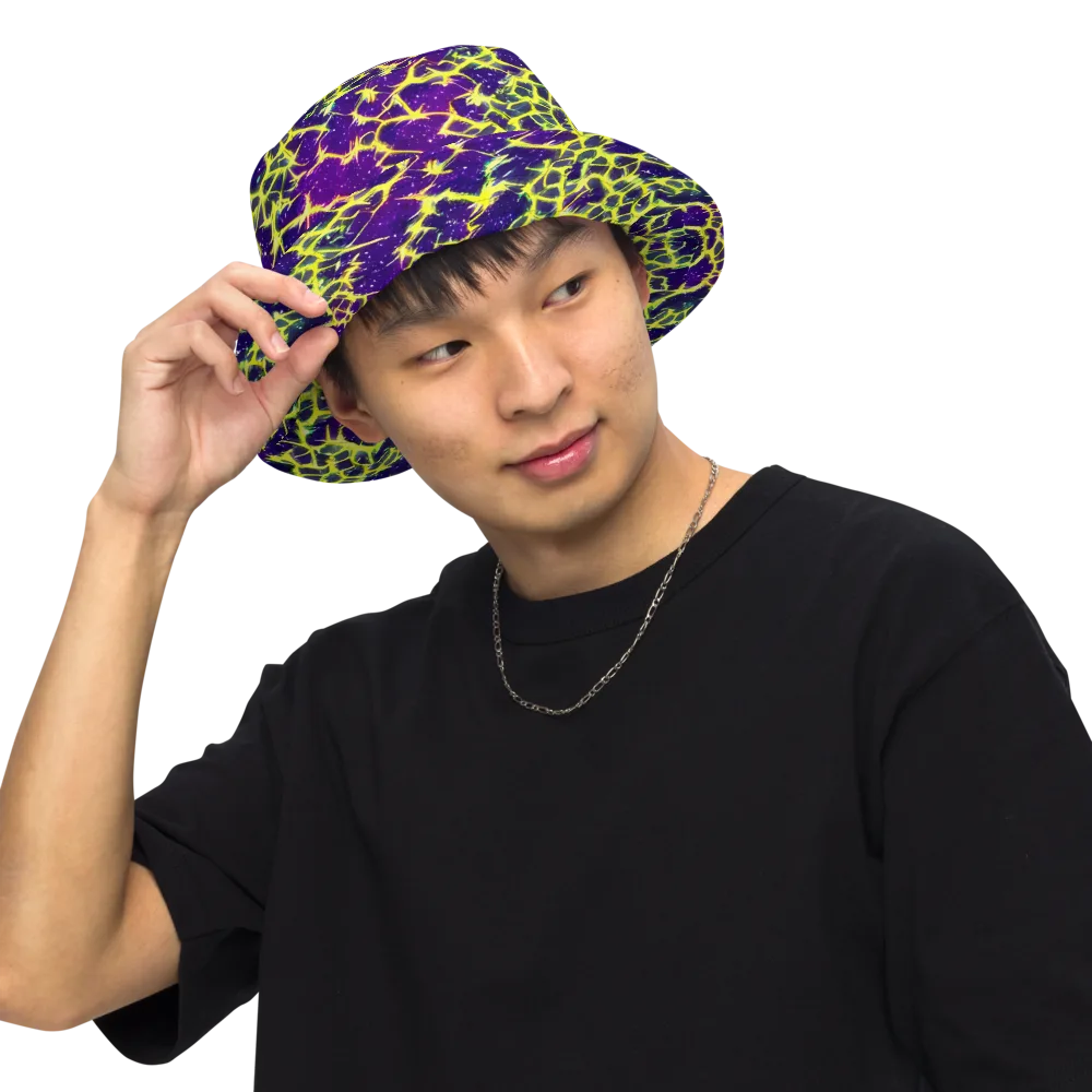 Neon Thornfield on Reversible Bucket Hat — Front Inside