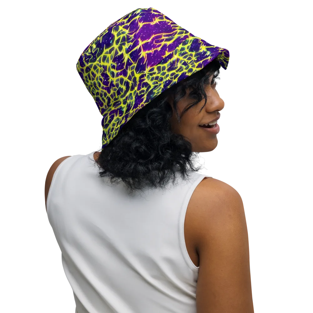 Neon Thornfield on Reversible Bucket Hat — Right Outside