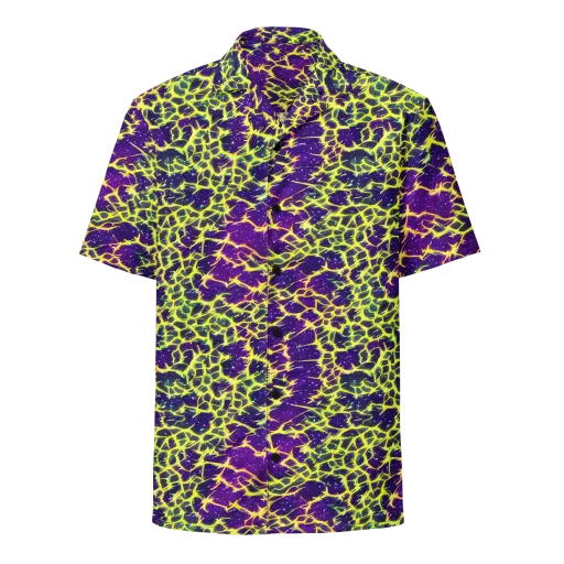 Neon Thornfield on a Button Shirt