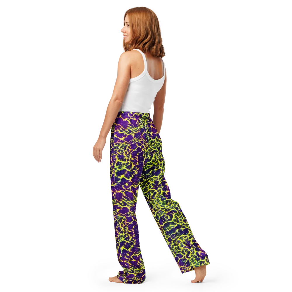 Neon Thornfield on Women's Pajama Pants — Back