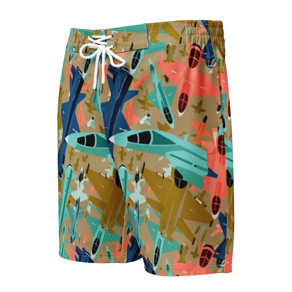 Aerial Arcade on Men's Board Shorts — Front