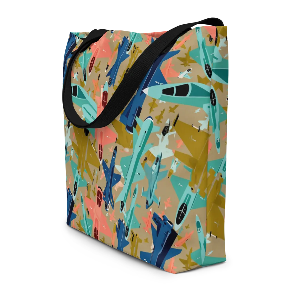 Aerial Arcade on Large Tote Bag W/ Pocket — Front