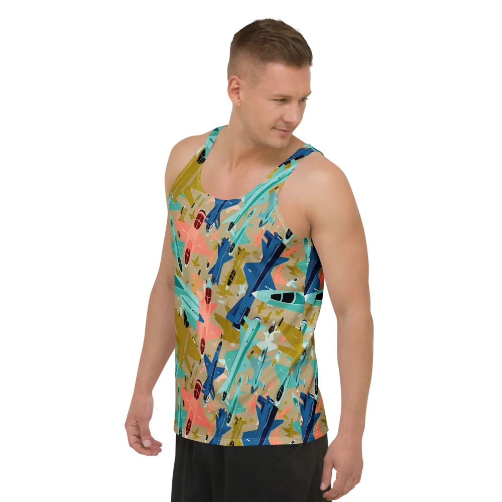 Aerial Arcade on Men's Tank Top — Left Front