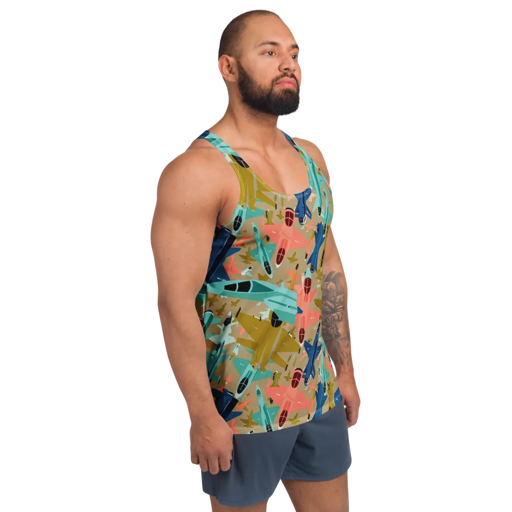 Aerial Arcade on Men's Tank Top — Right Front