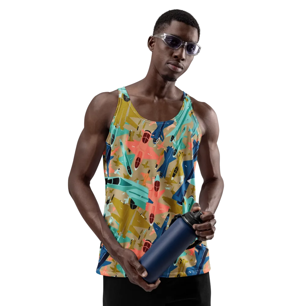 Aerial Arcade on Men's Tank Top — Front
