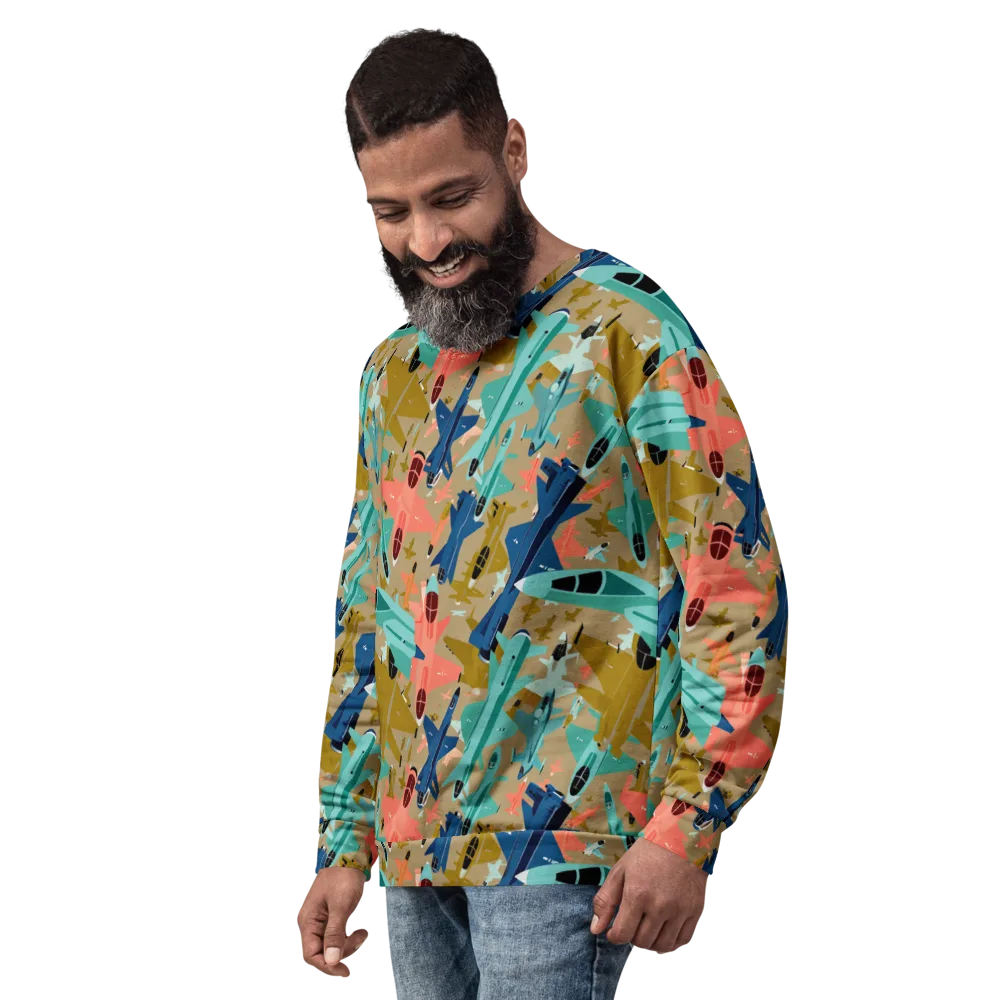 Aerial Arcade on Sweatshirt — Left Front