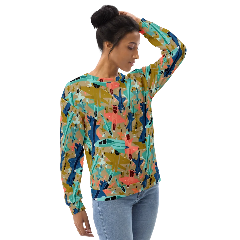 Aerial Arcade on Sweatshirt — Right Front