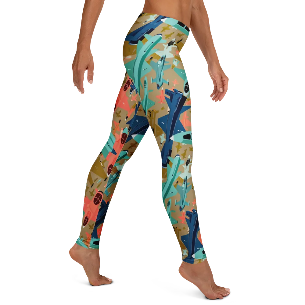 Aerial Arcade on Leggings — Right