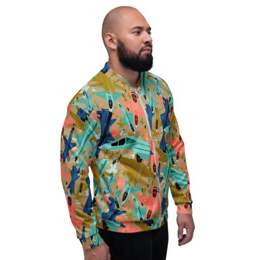 Aerial Arcade on a Bomber Jacket