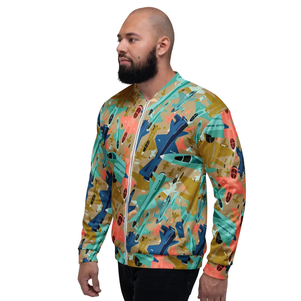 Aerial Arcade on Bomber Jacket — Left