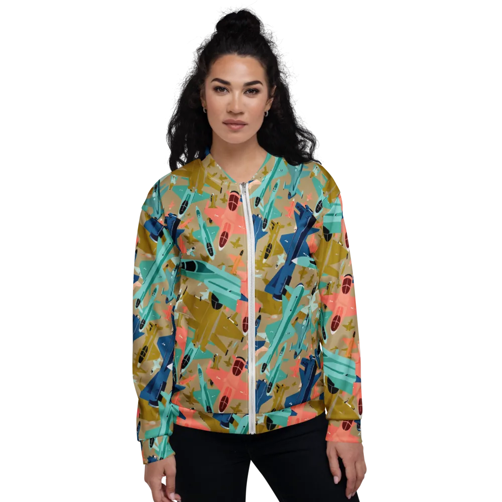 Aerial Arcade on Bomber Jacket — Front