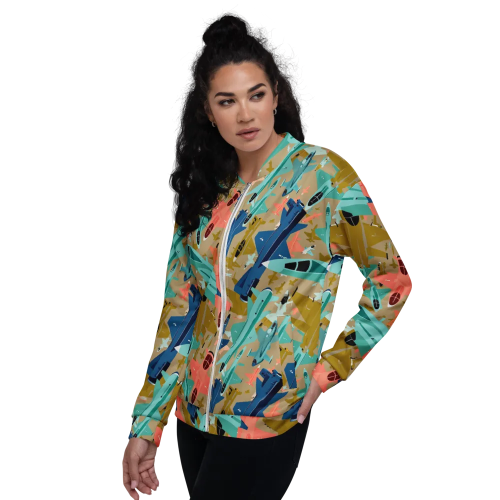 Aerial Arcade on Bomber Jacket — Left