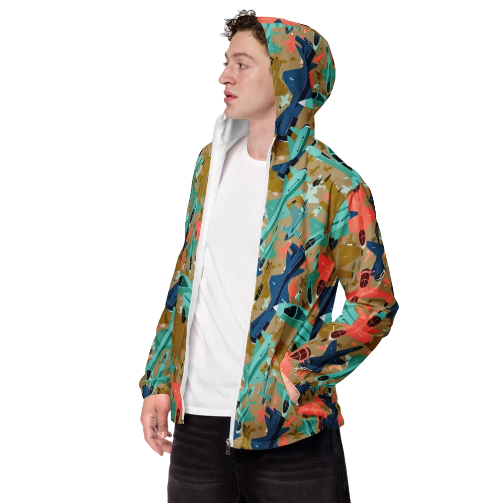 Aerial Arcade on Men's Windbreaker — Left Front
