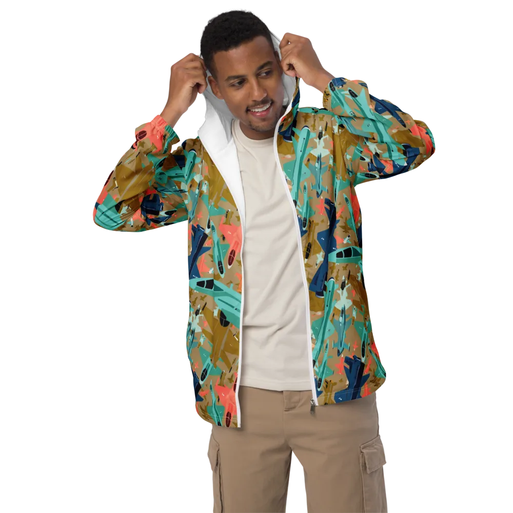Aerial Arcade on Men's Windbreaker — Front
