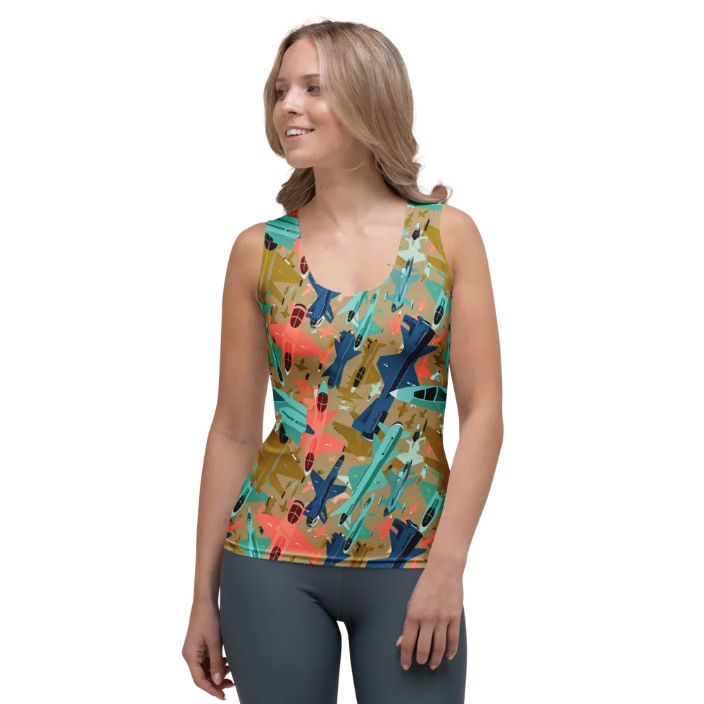 Aerial Arcade on Women's Tank Top — Front