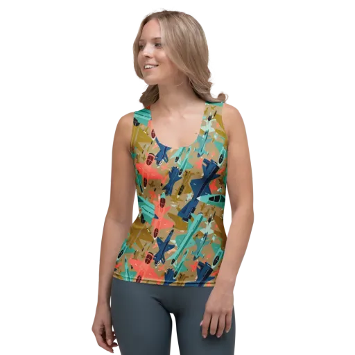 Aerial Arcade on a Women's Tank Top