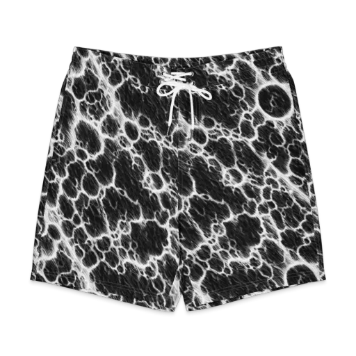 Black Ice Rift on a Men's Board Shorts