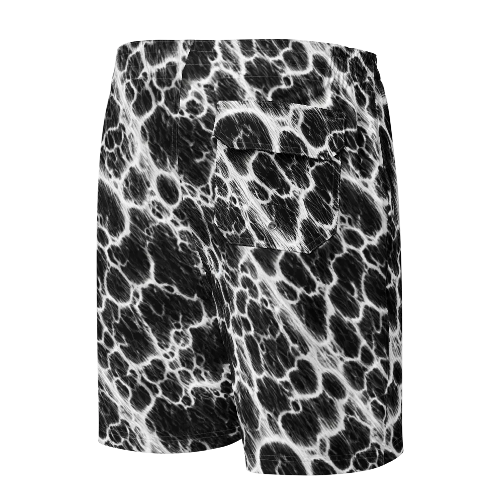 Black Ice Rift on Men's Board Shorts — Back