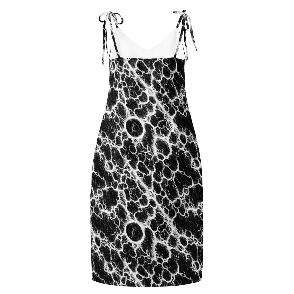 Black Ice Rift on Slip Dress — Back