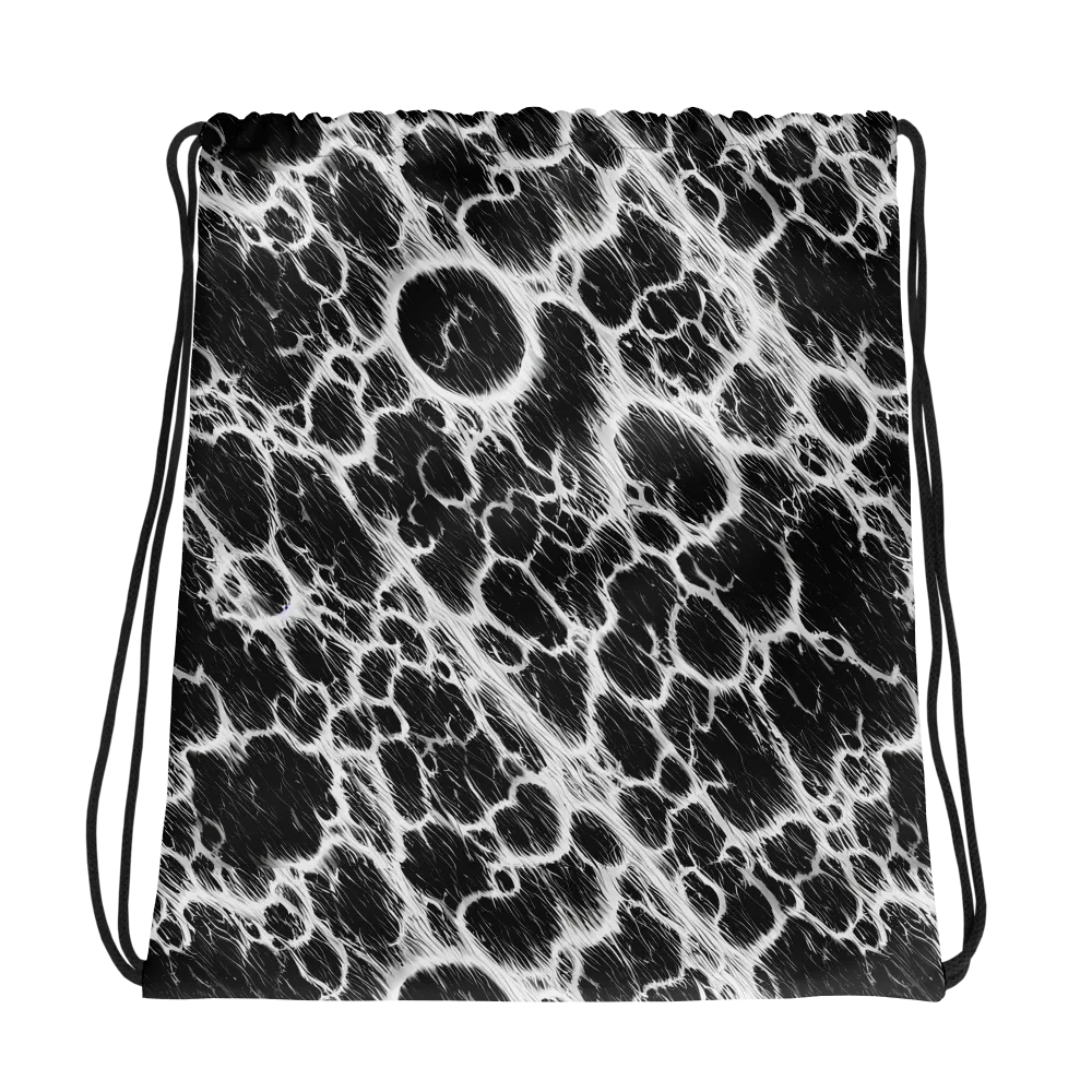 Black Ice Rift on Drawstring Bag — Photo