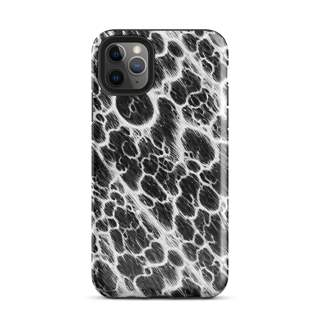 Black Ice Rift on Tough Case for iPhone® — Front