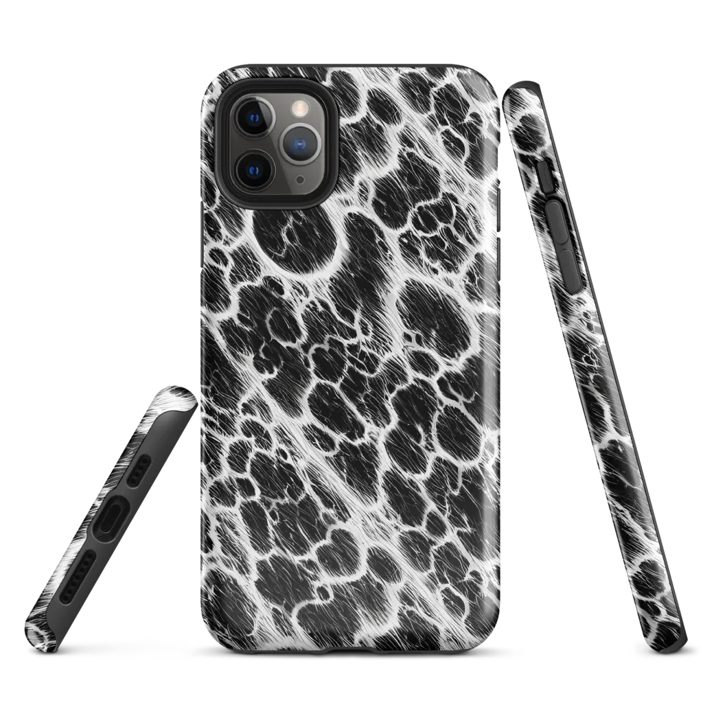Black Ice Rift on Tough Case for iPhone® — Front