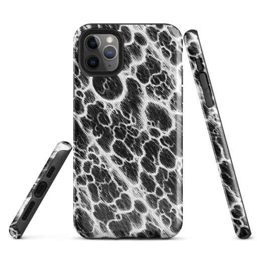 Black Ice Rift on a Tough Case for iPhone®