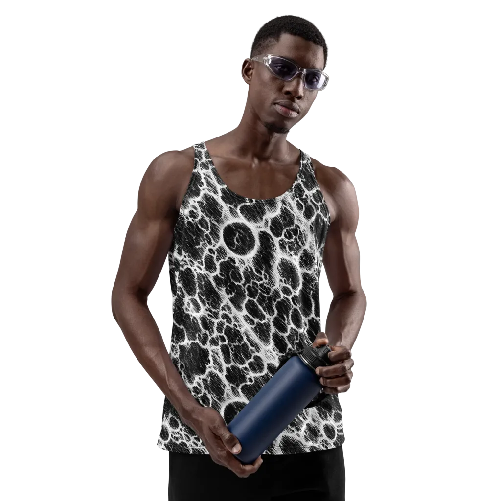 Black Ice Rift on Men's Tank Top — Front