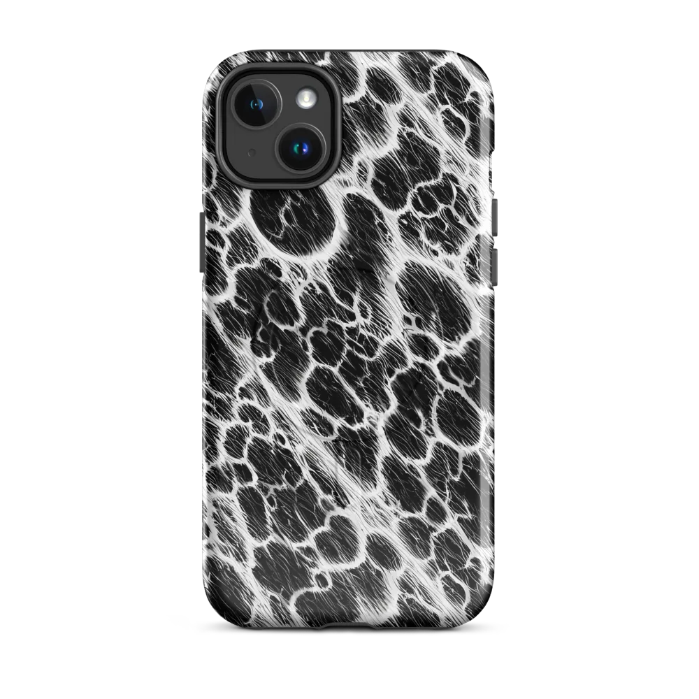Black Ice Rift on MagSafe Tough Case for iPhone® — Front