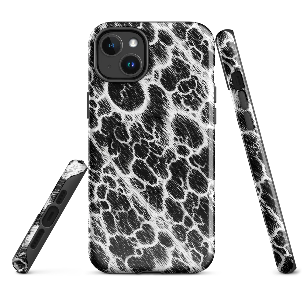 Black Ice Rift on MagSafe Tough Case for iPhone® — Front