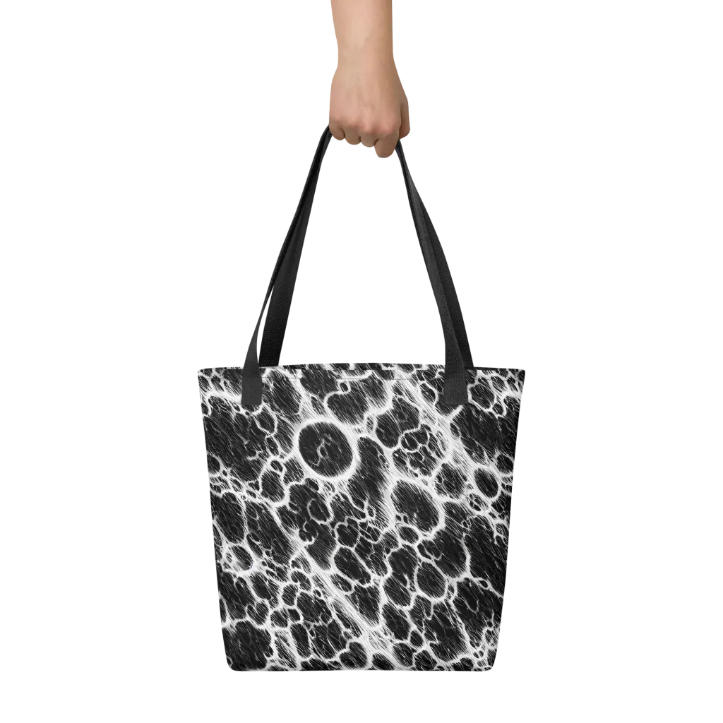 Black Ice Rift on Tote Bag — Front