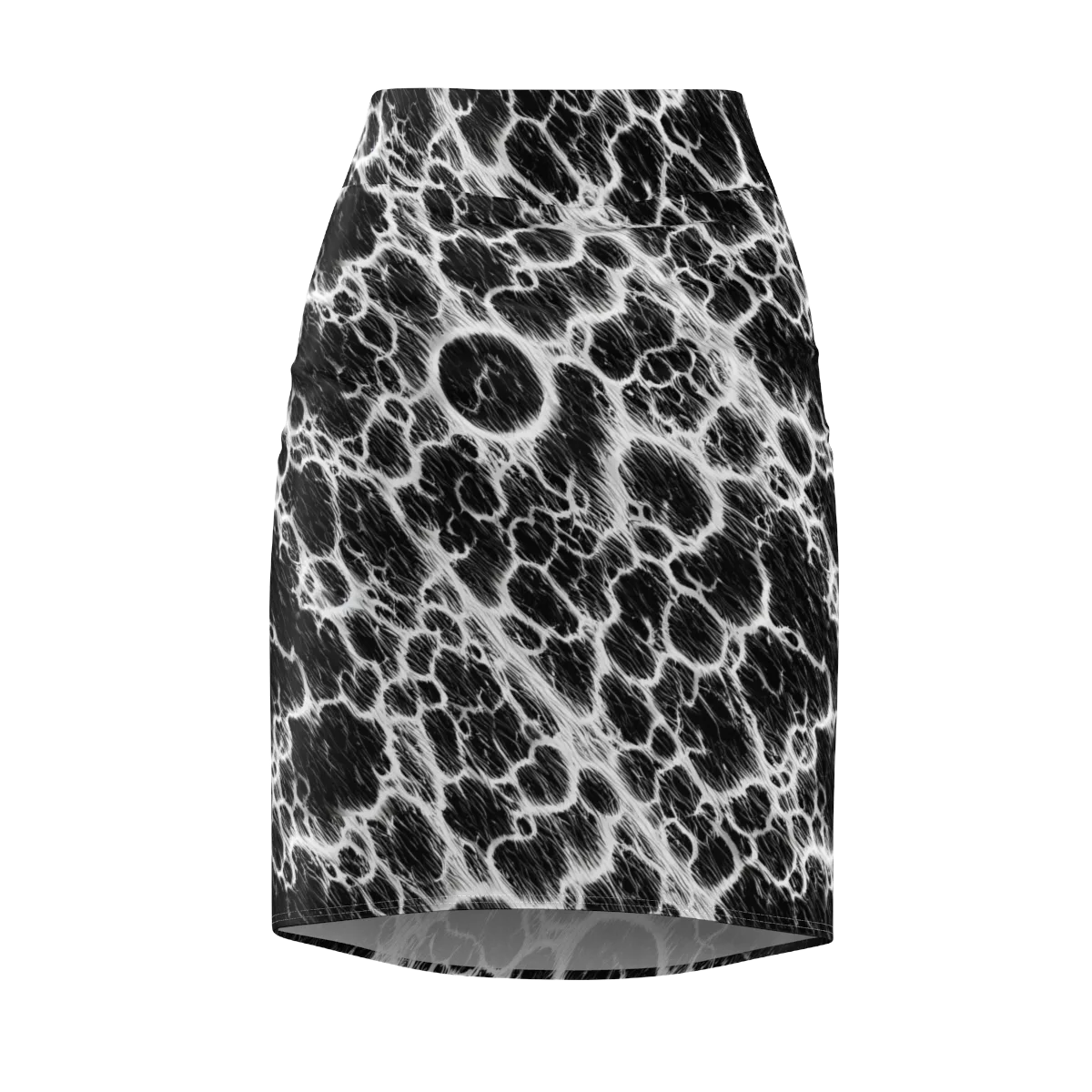 Black Ice Rift on Pencil Skirt — Front