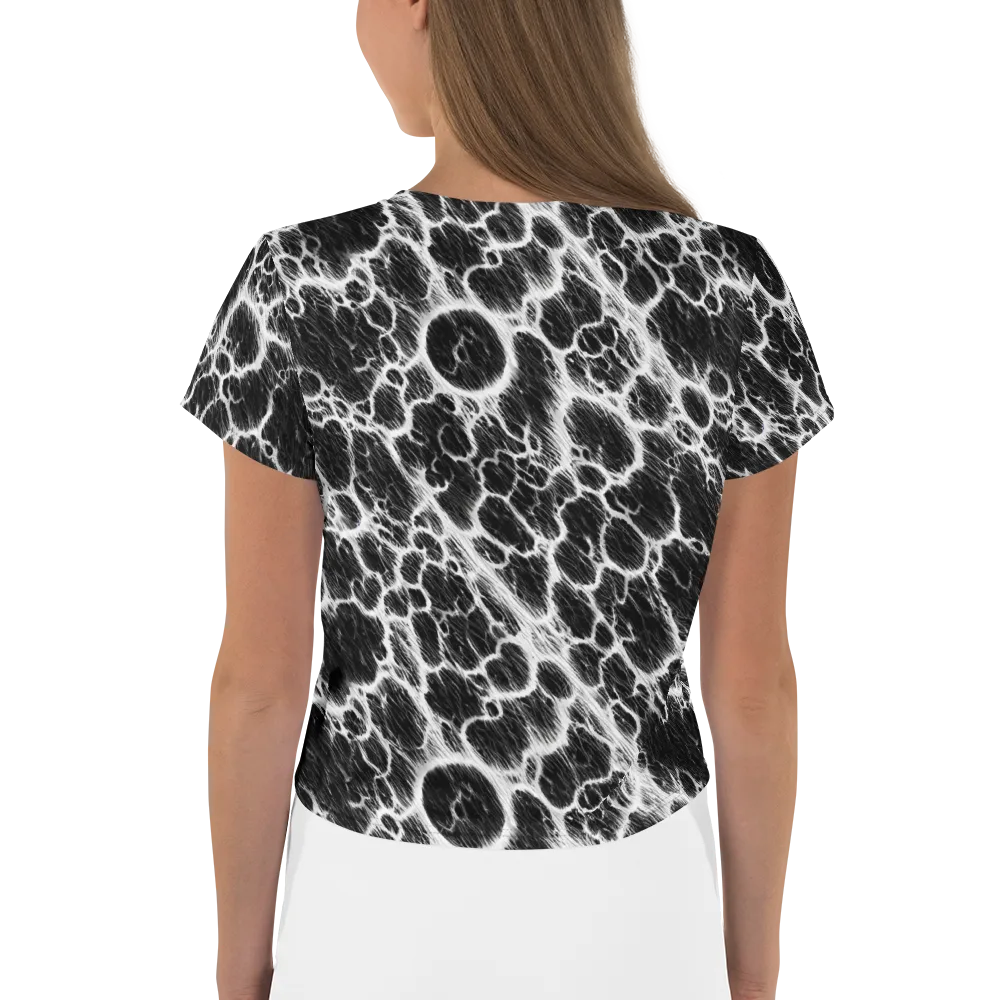 Black Ice Rift on Crop Tee — Back