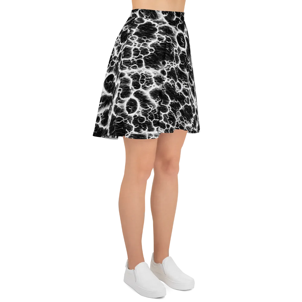 Black Ice Rift on Skater Skirt — Right