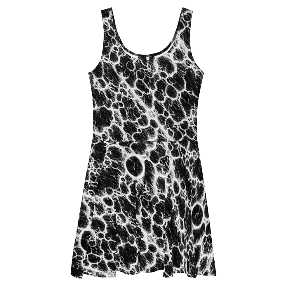 Black Ice Rift on Skater Dress — Front