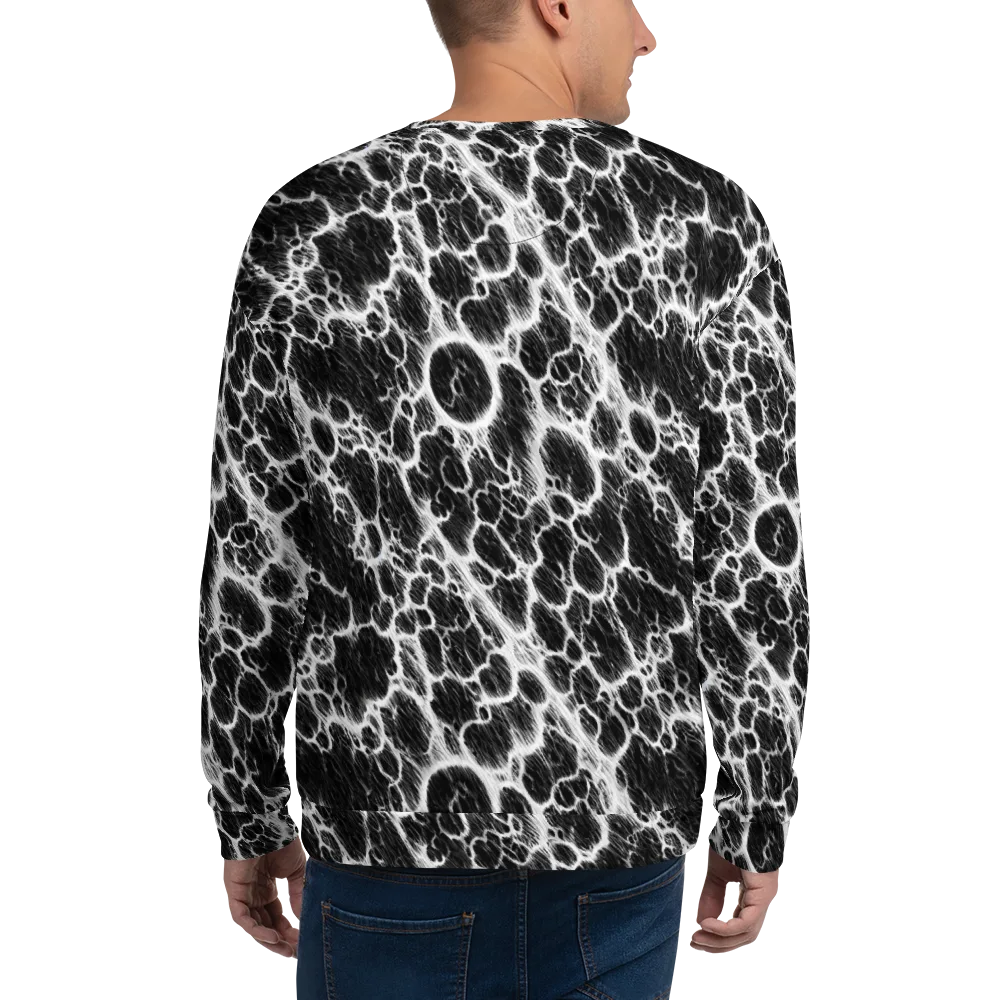 Black Ice Rift on Sweatshirt — Back