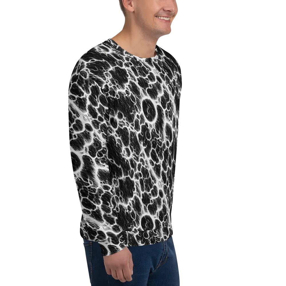 Black Ice Rift on Sweatshirt — Right Front