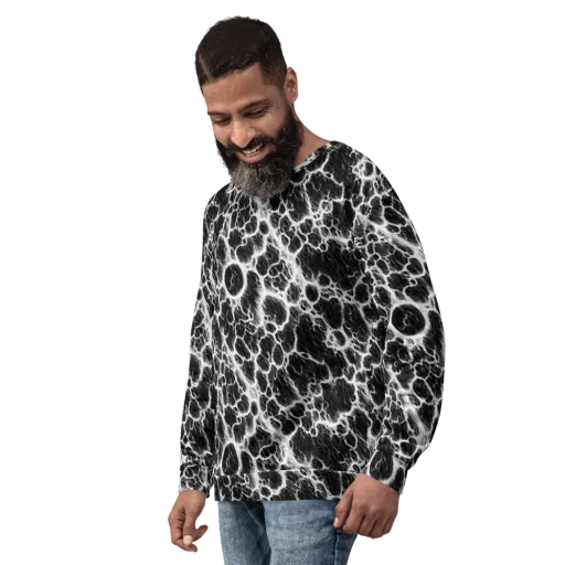 Black Ice Rift on a Sweatshirt