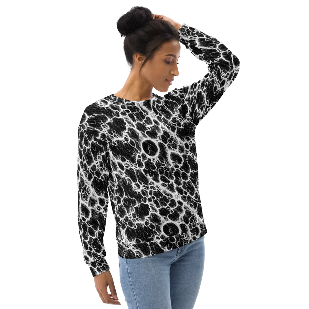 Black Ice Rift on Sweatshirt — Right Front