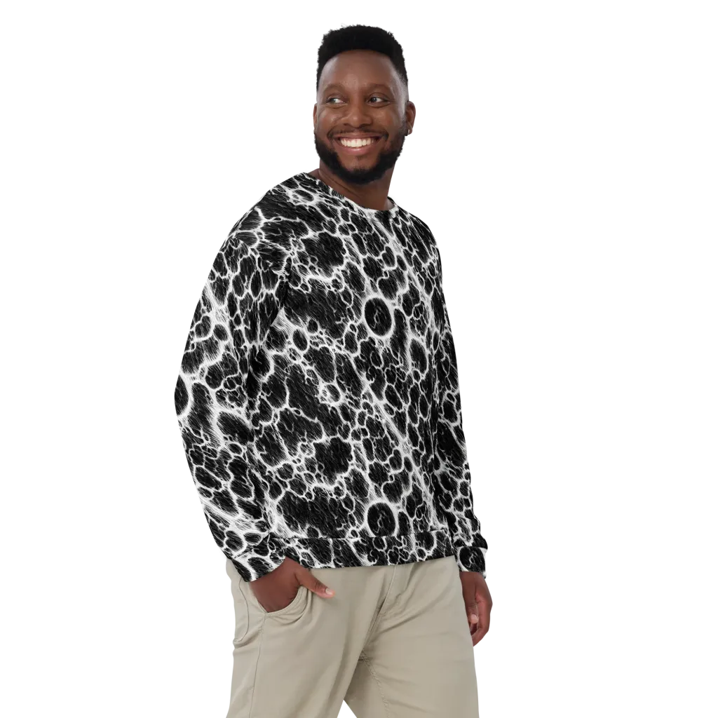 Black Ice Rift on Sweatshirt — Front
