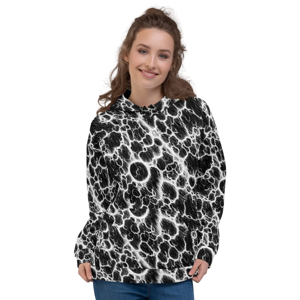 Black Ice Rift on Hoodie — Front