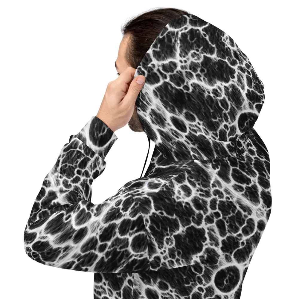 Black Ice Rift on Hoodie — Back