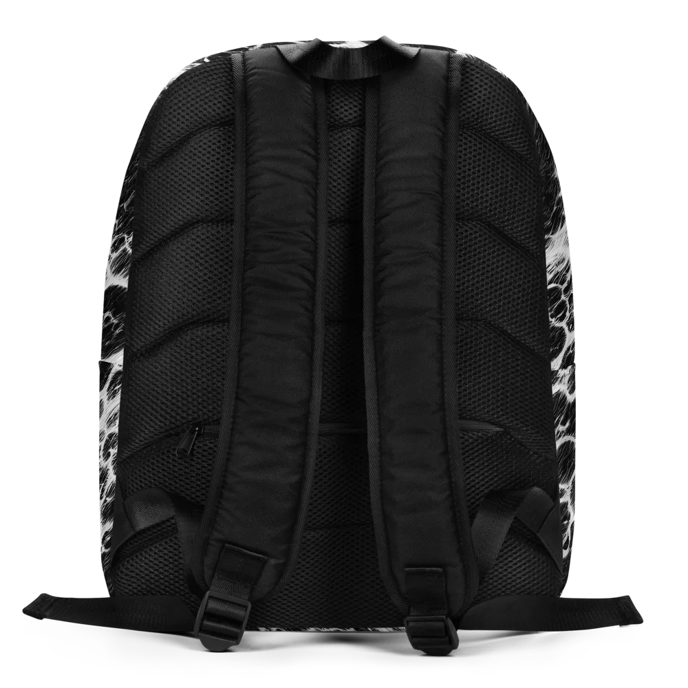 Black Ice Rift on Minimalist Backpack — Back