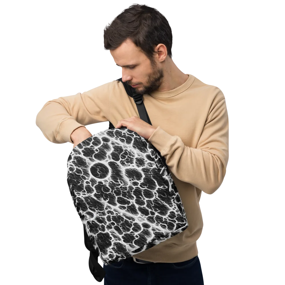 Black Ice Rift on Minimalist Backpack — Front