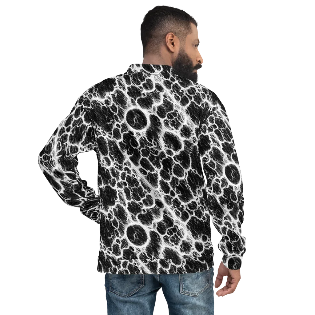 Black Ice Rift on Bomber Jacket — Back