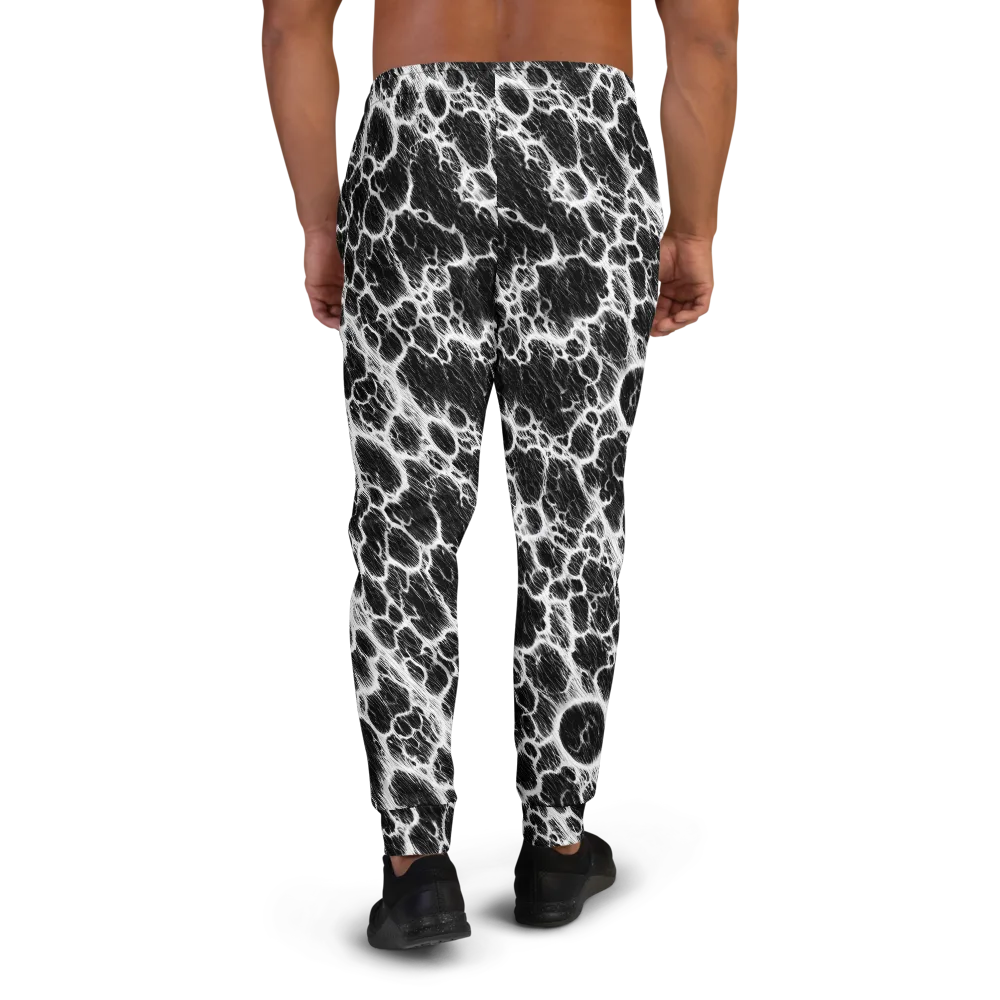 Black Ice Rift on Men's Joggers — Back