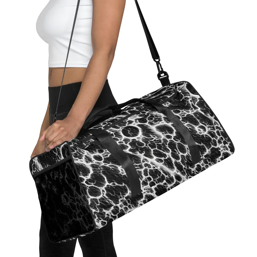 Black Ice Rift on Duffle Bag — Front